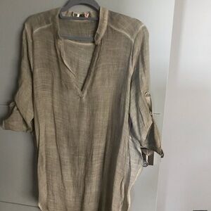 Casual Beige Women's Top